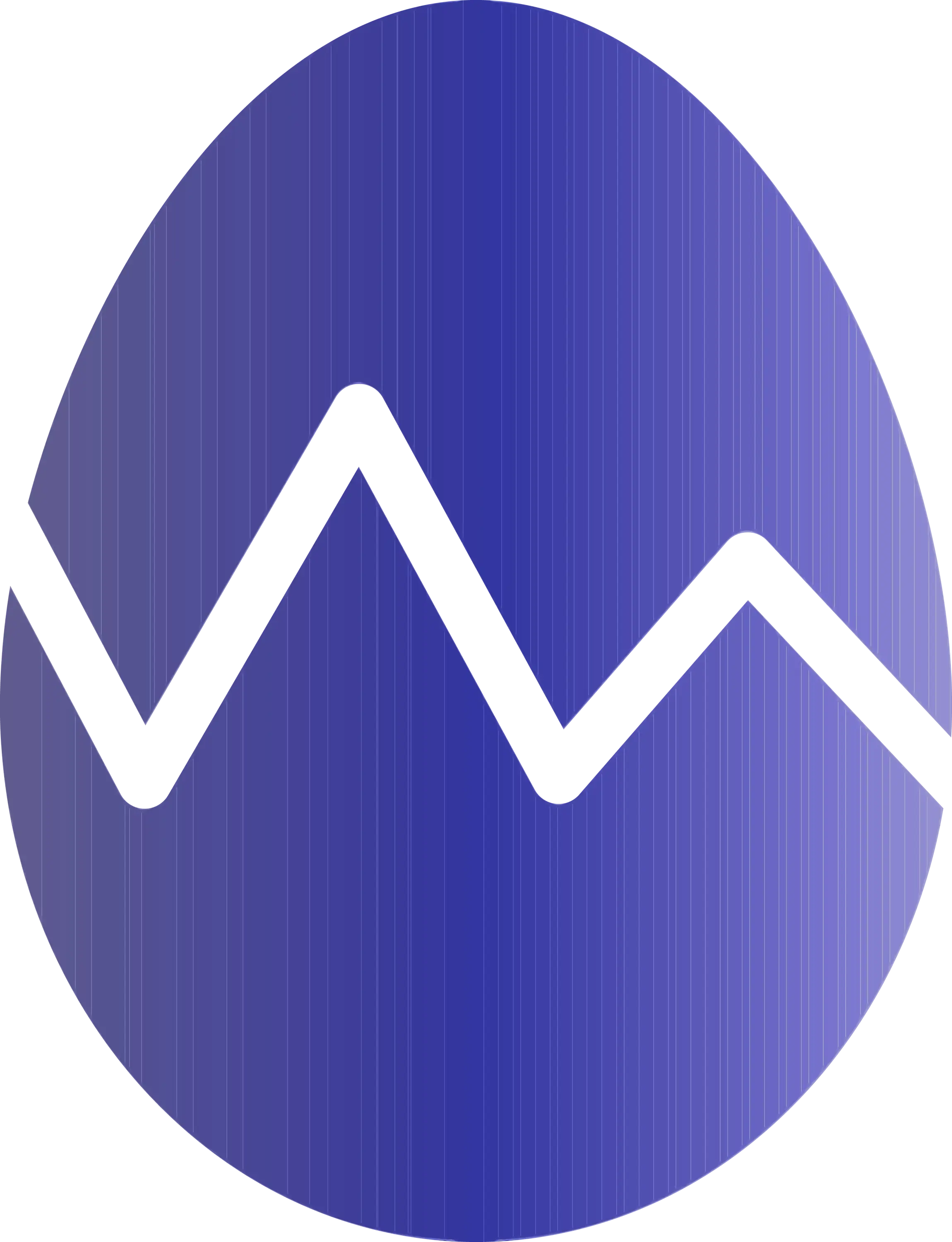 Blue Cracked Egg Design
