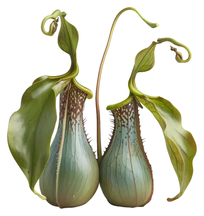 Carnivorous Plant with Intriguing Pitchers