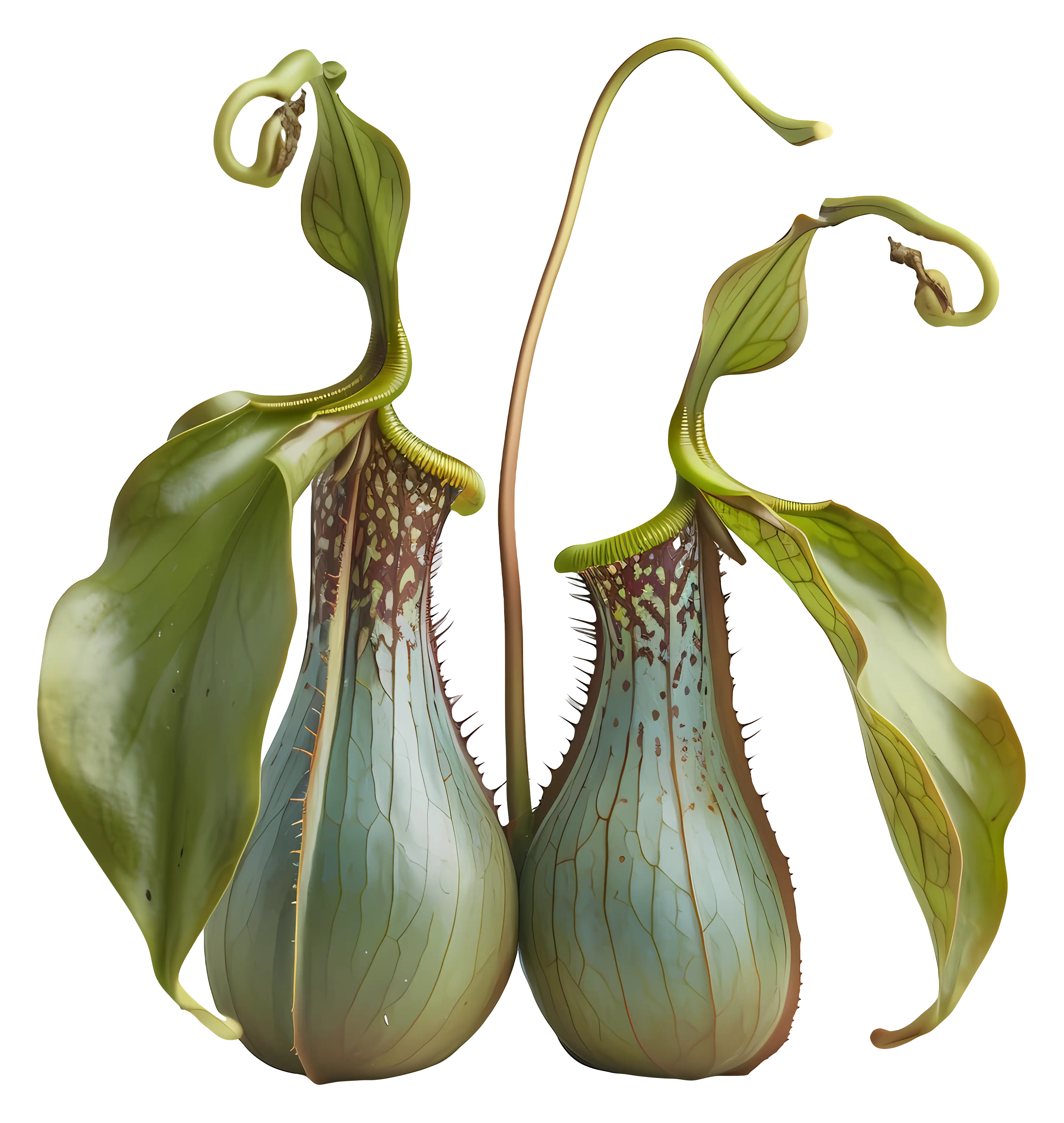 Carnivorous Plant with Intriguing Pitchers