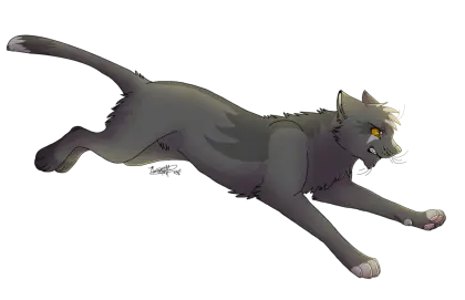 Running Wolf Cartoon Illustration
