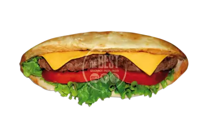 Hamburger Sub Sandwich with Toppings