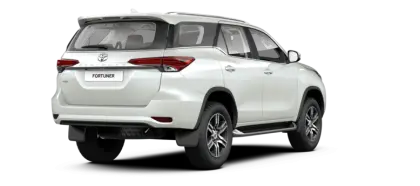 White SUV Rear Side View