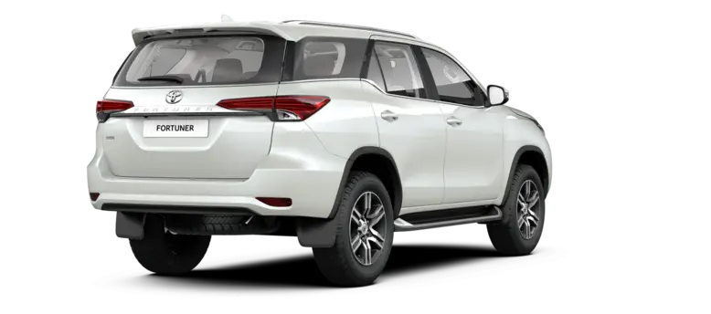 White SUV Rear Side View