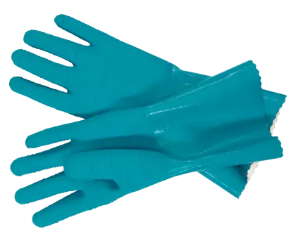 Cleaning Blue Rubber Gloves