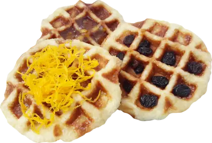 Delicious Waffles with Toppings