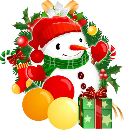 Festive Christmas Snowman