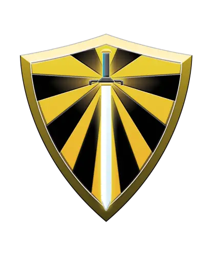 Golden Shield with Sword