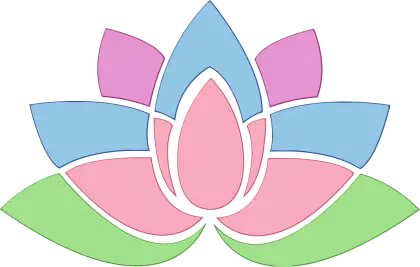 Pastel Lotus Flower Abstract Design
