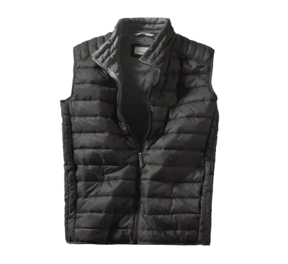 Black Sleeveless Jacket for Winter