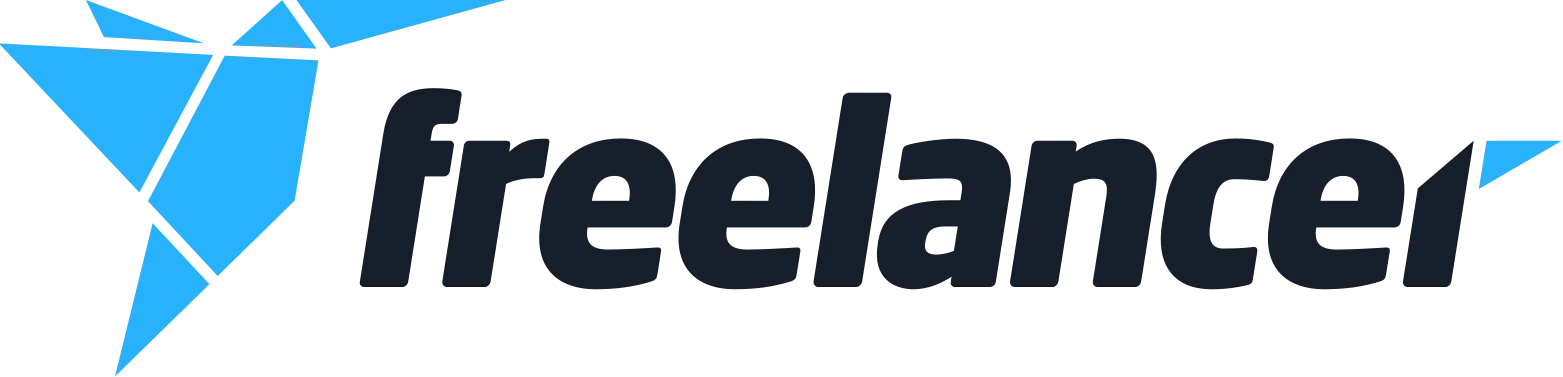 Freelancer Logo with Blue Vector Design