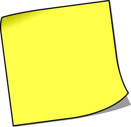 Yellow Sticky Note Illustration