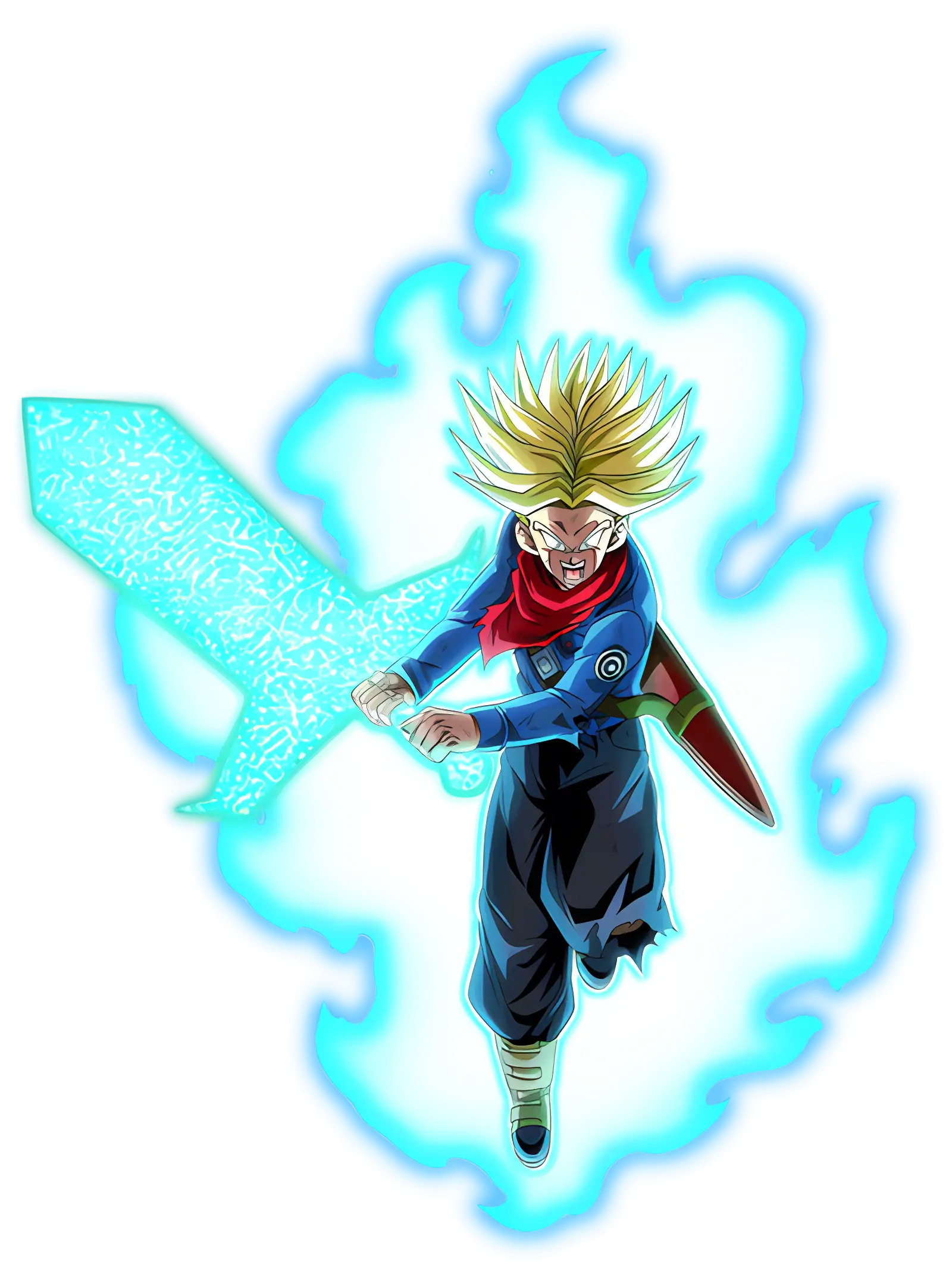 Anime Warrior with Glowing Sword