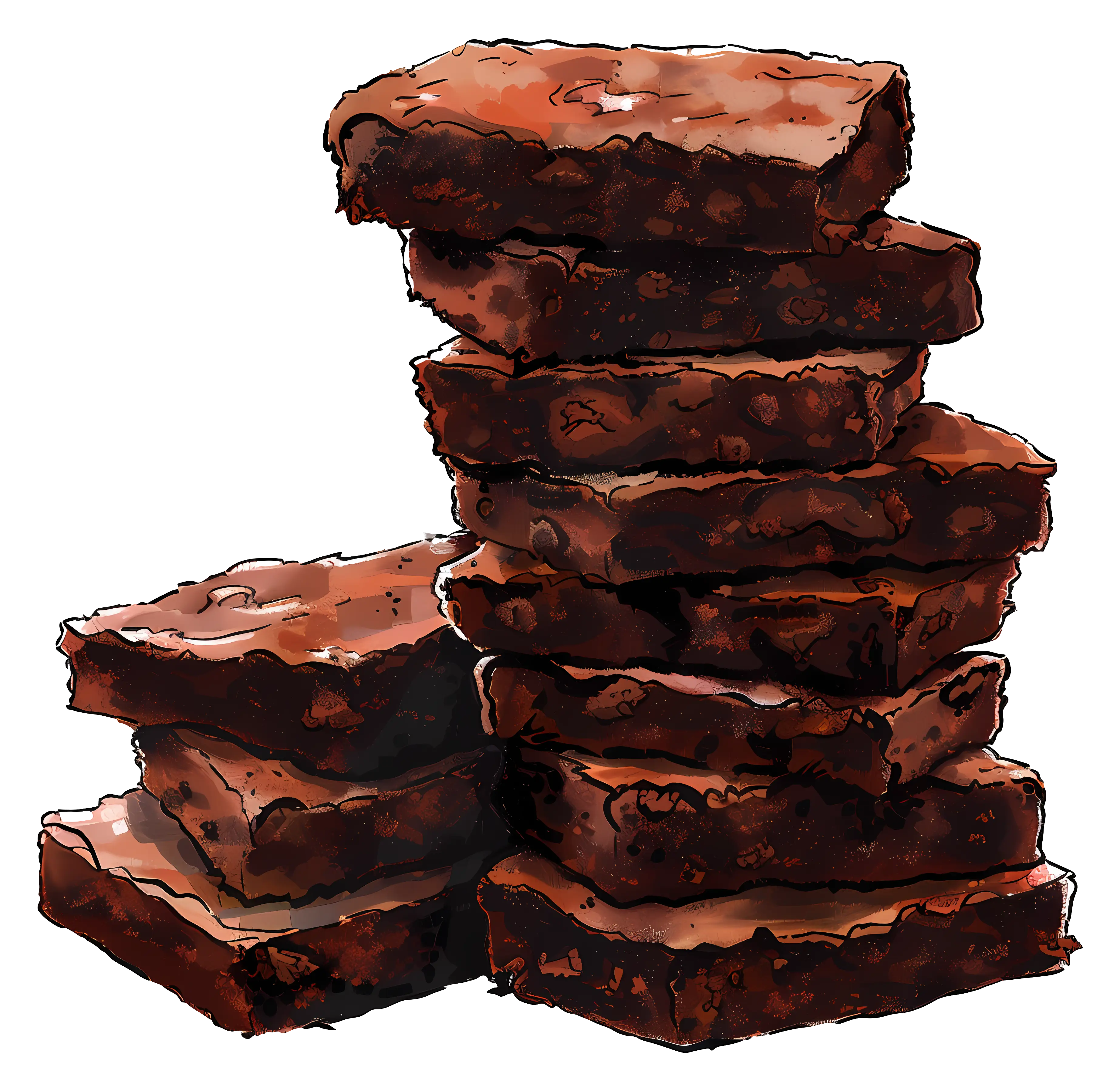 Stack of Delicious Chocolate Bars