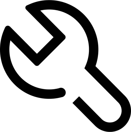 Wrench Icon for Repair and Maintenance