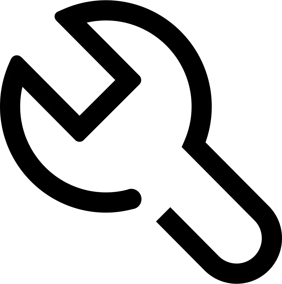Wrench Icon for Repair and Maintenance