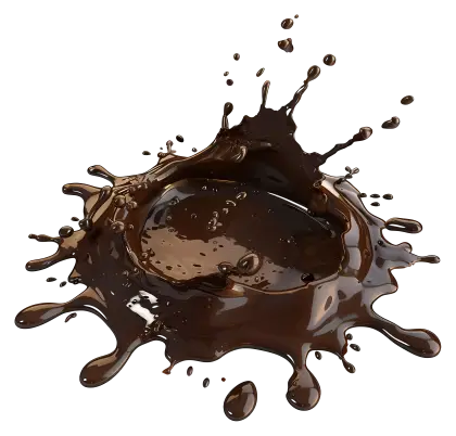 Chocolate Liquid Splash Illustration