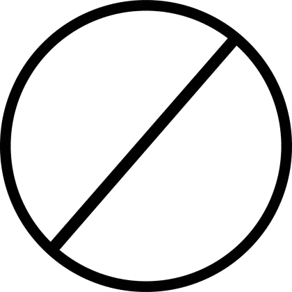 Black Prohibition Symbol Graphic