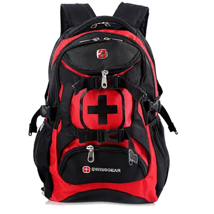 Durable Black and Red SwissGear Backpack