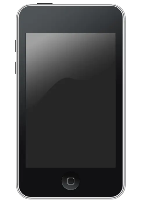 Black Smartphone With Blank Screen