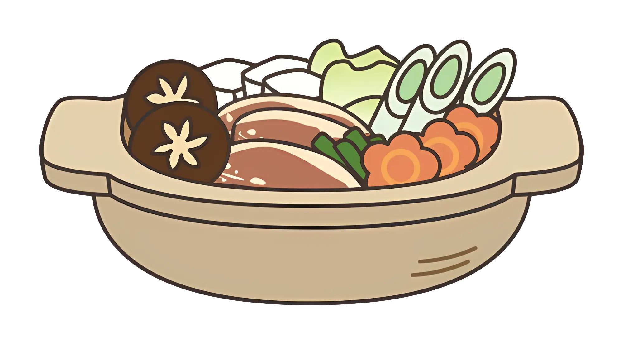 Hot Pot with Vegetables and Meat