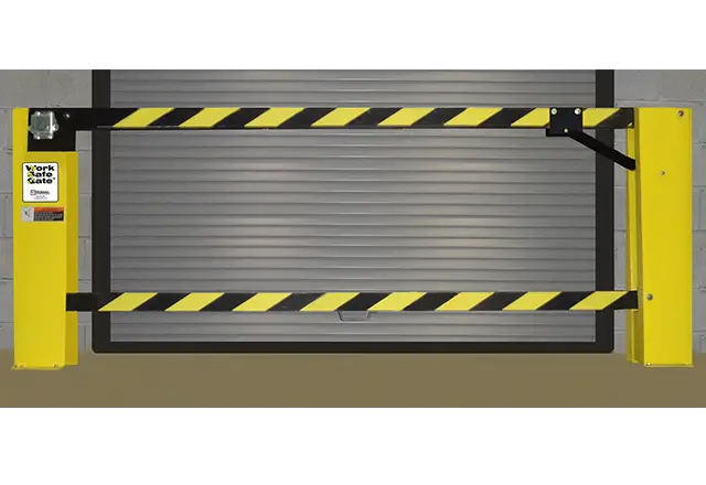Yellow and Black Safety Barrier