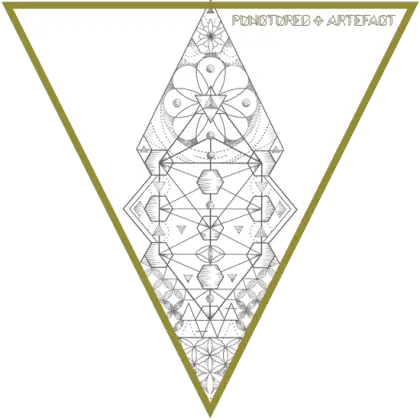 Geometric Art in Triangle Frame