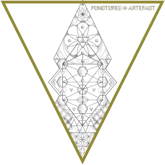 Geometric Art in Triangle Frame
