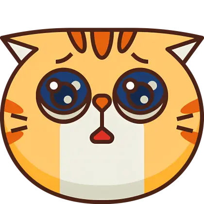 Sad Cat with Teary Eyes