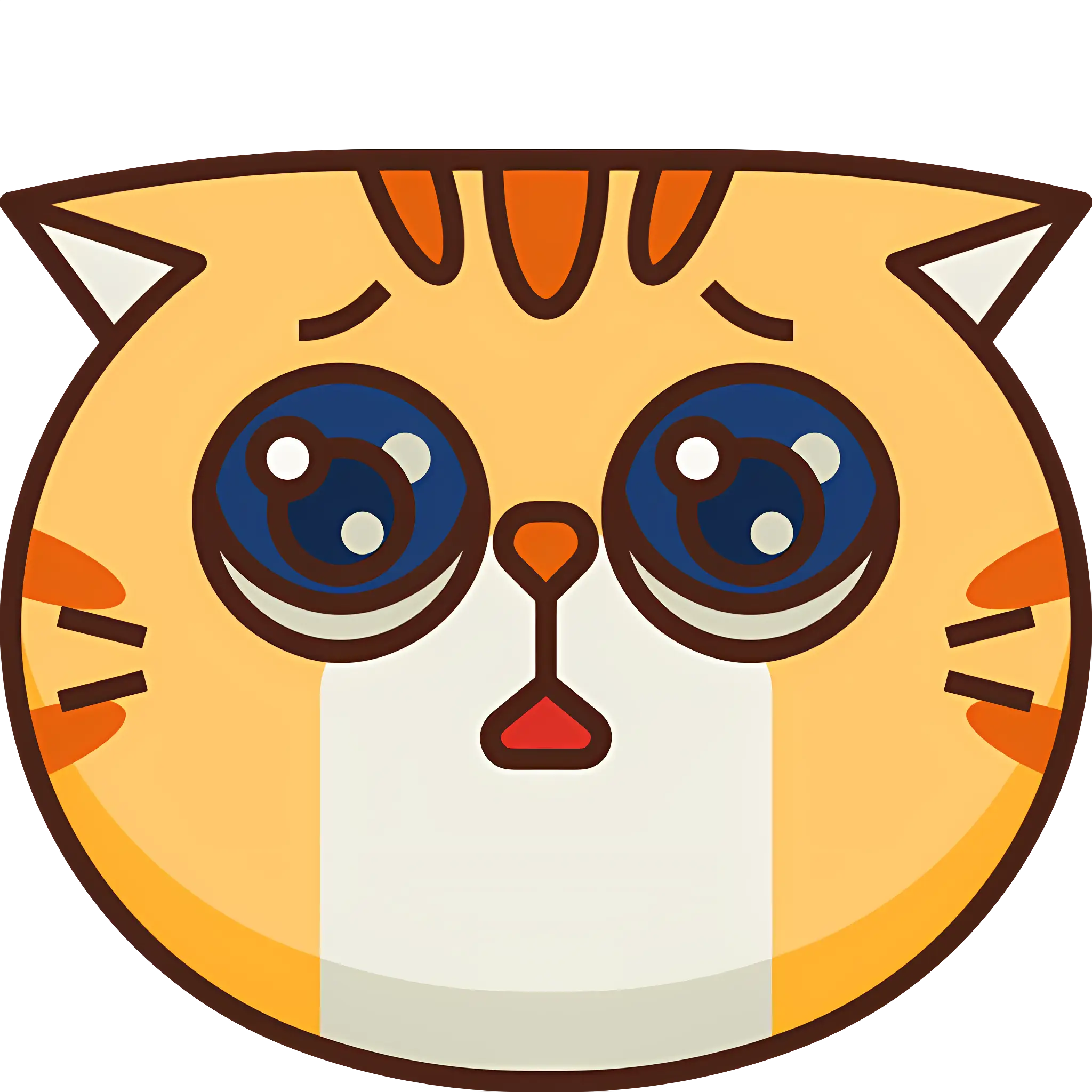 Sad Cat with Teary Eyes