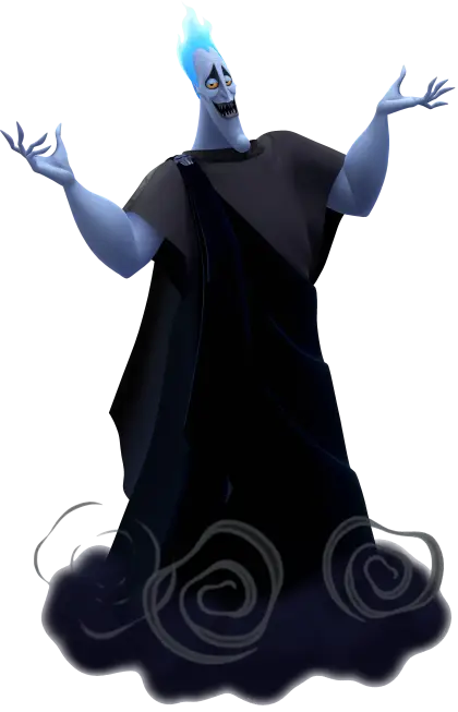 Blue Animated Villain Character