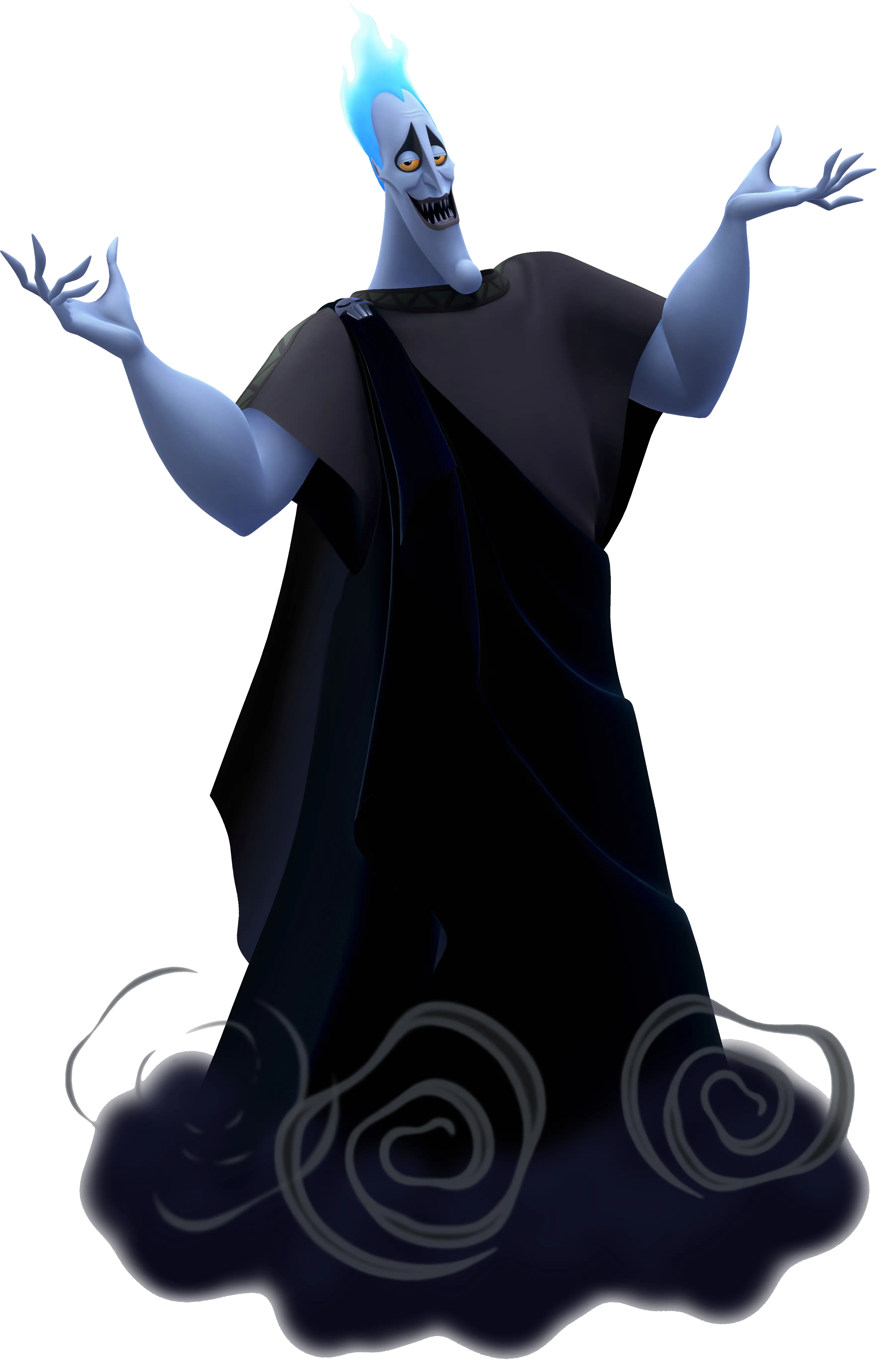 Blue Animated Villain Character