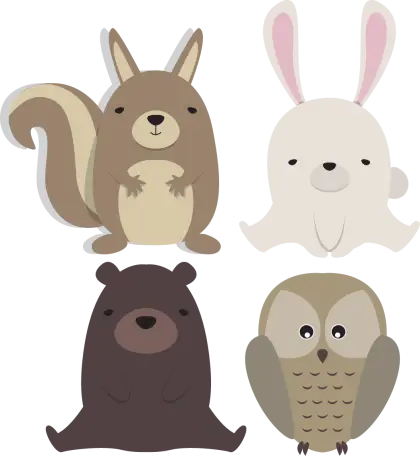 Cute Cartoon Animals