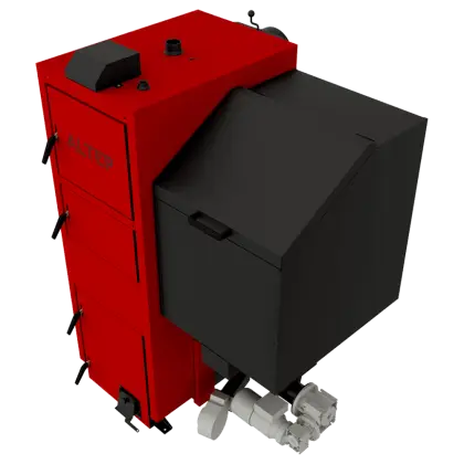 Red Industrial Boiler Machine
