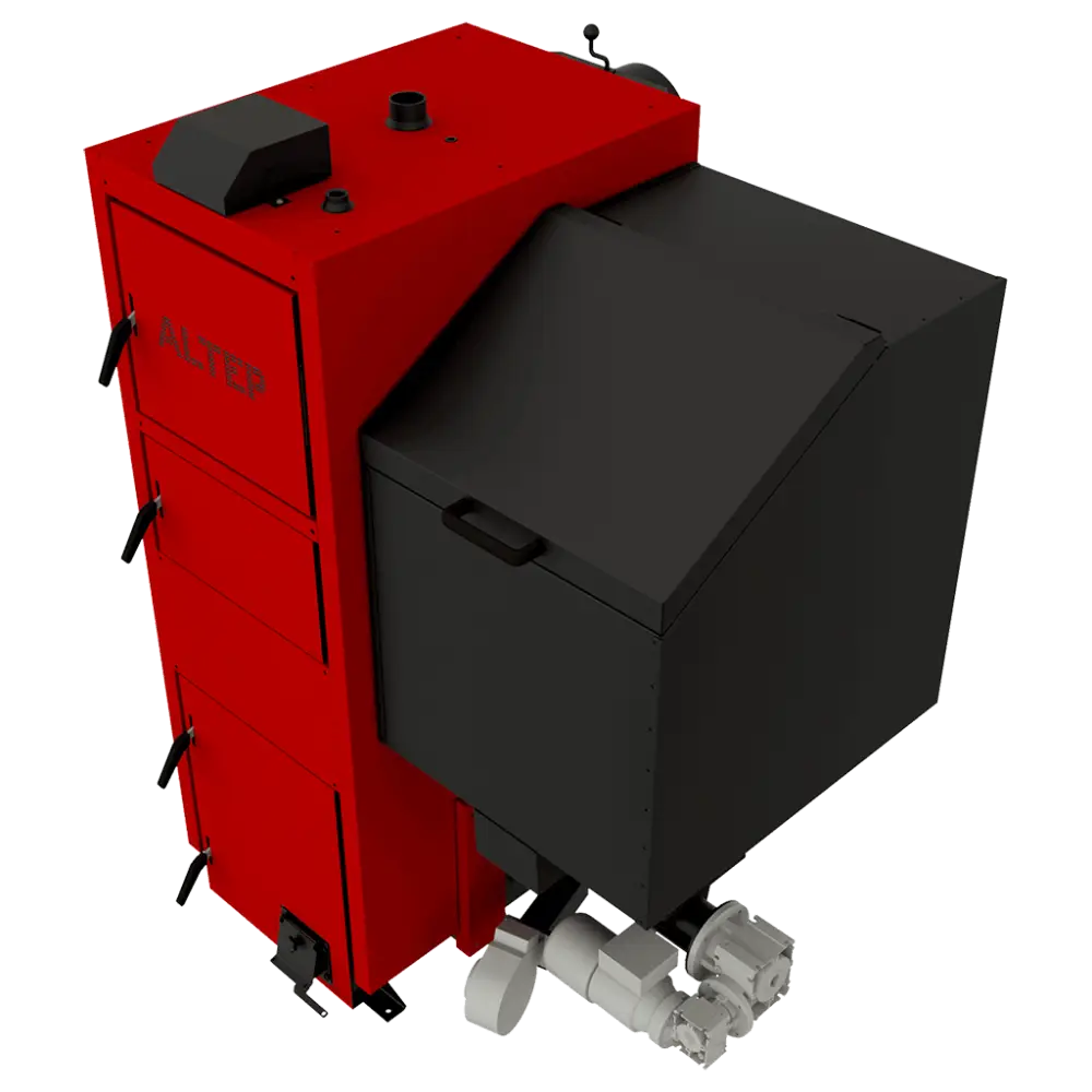 Red Industrial Boiler Machine