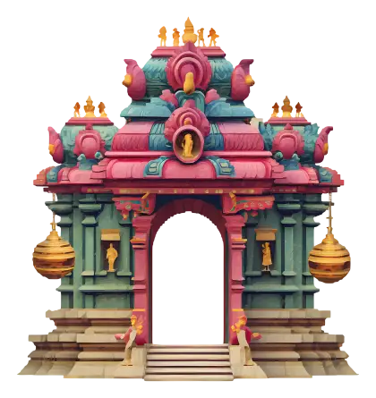 Colorful Traditional Temple
