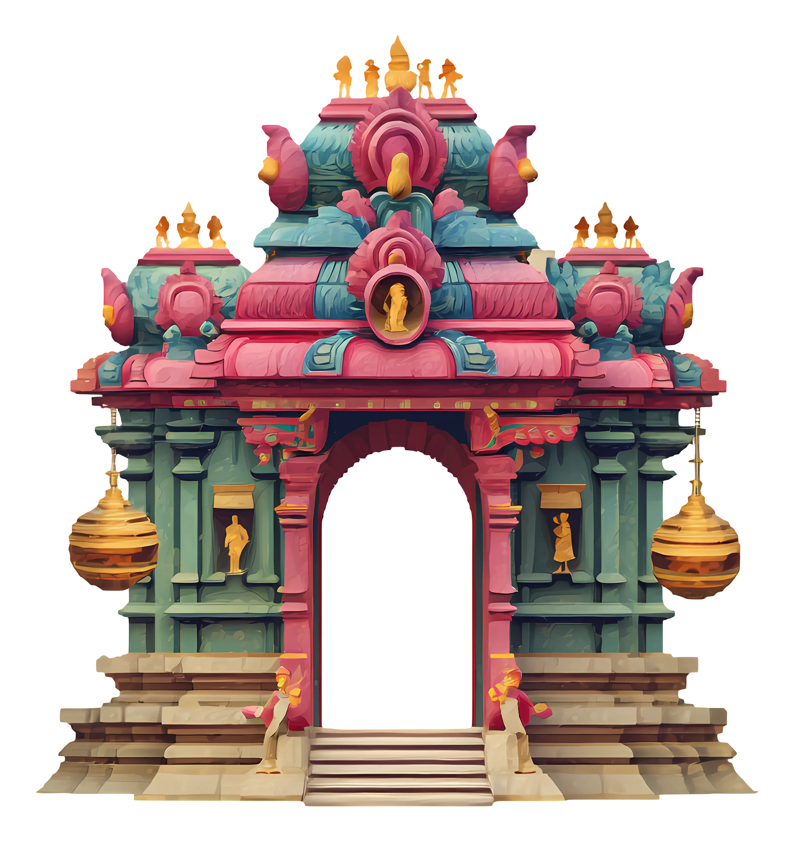 Colorful Traditional Temple