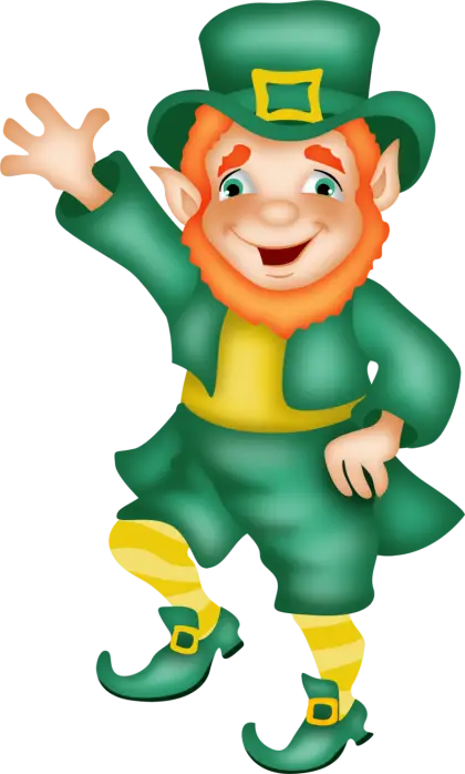 Cheerful Leprechaun Illustration