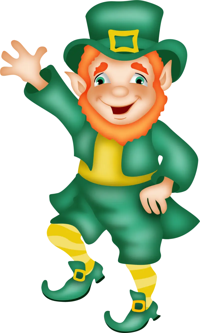 Cheerful Leprechaun Illustration