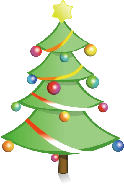 Festive Christmas Tree with Ornaments