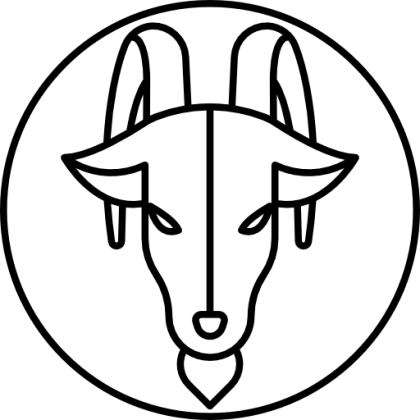 Outlined Goat Logo for Symbolic Design