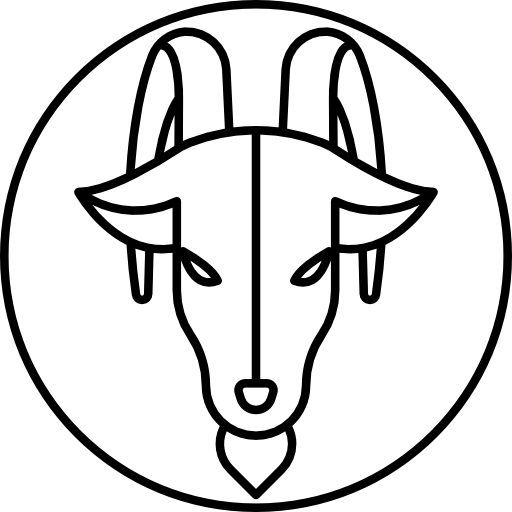 Outlined Goat Logo for Symbolic Design