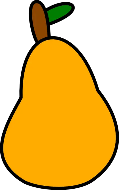 Yellow Cartoon Pear Illustration