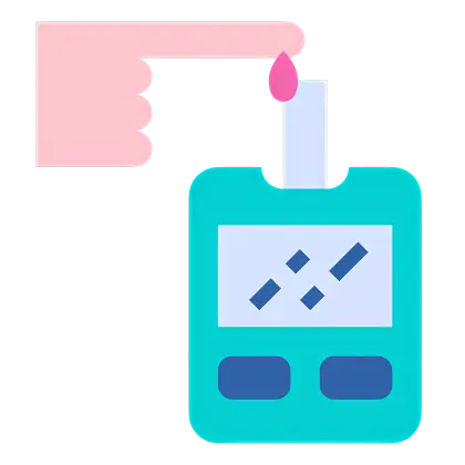 Blood Glucose Test with Device
