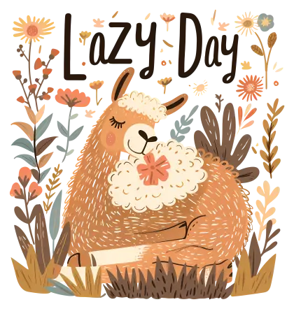 Lazy Day with Relaxing Llama
