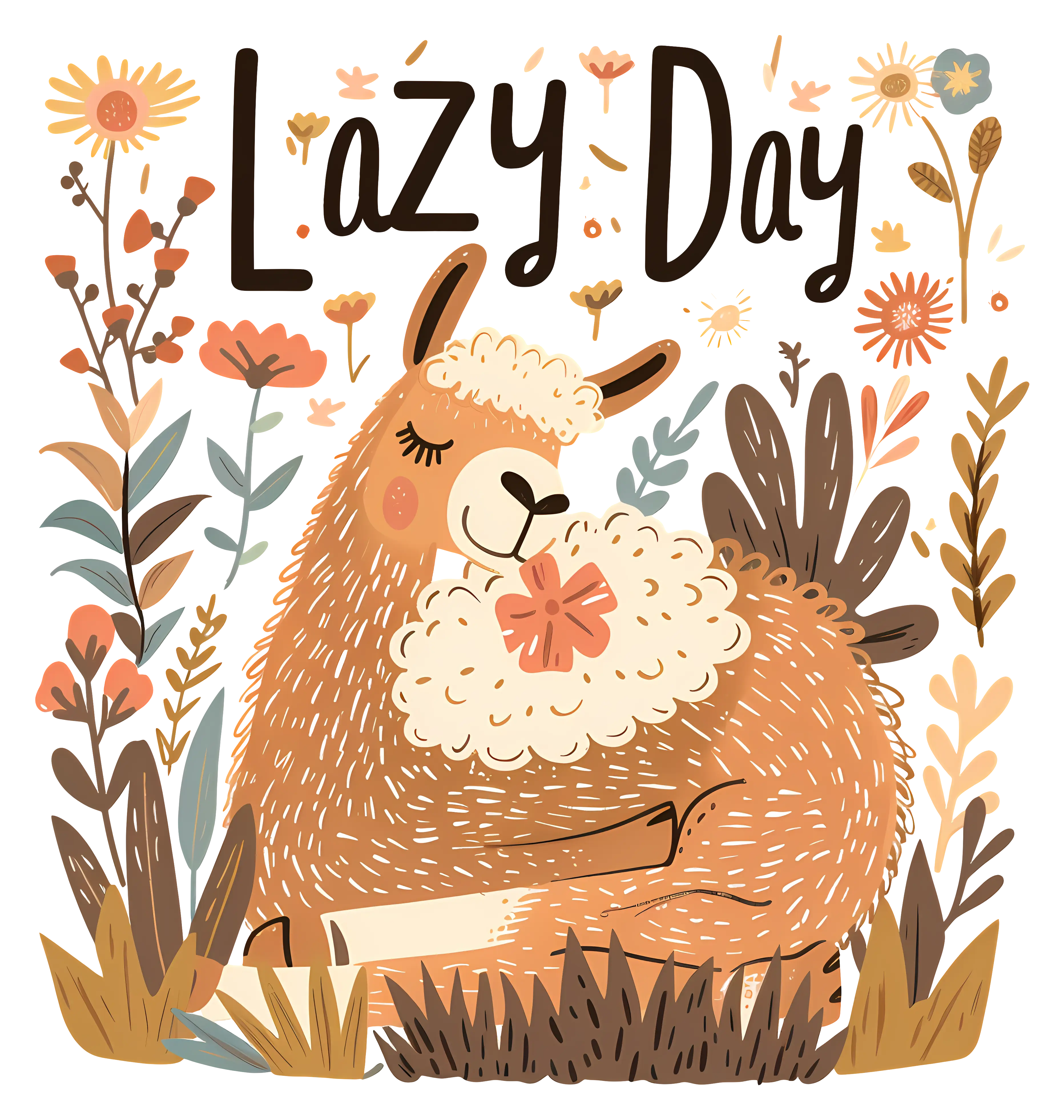 Lazy Day with Relaxing Llama