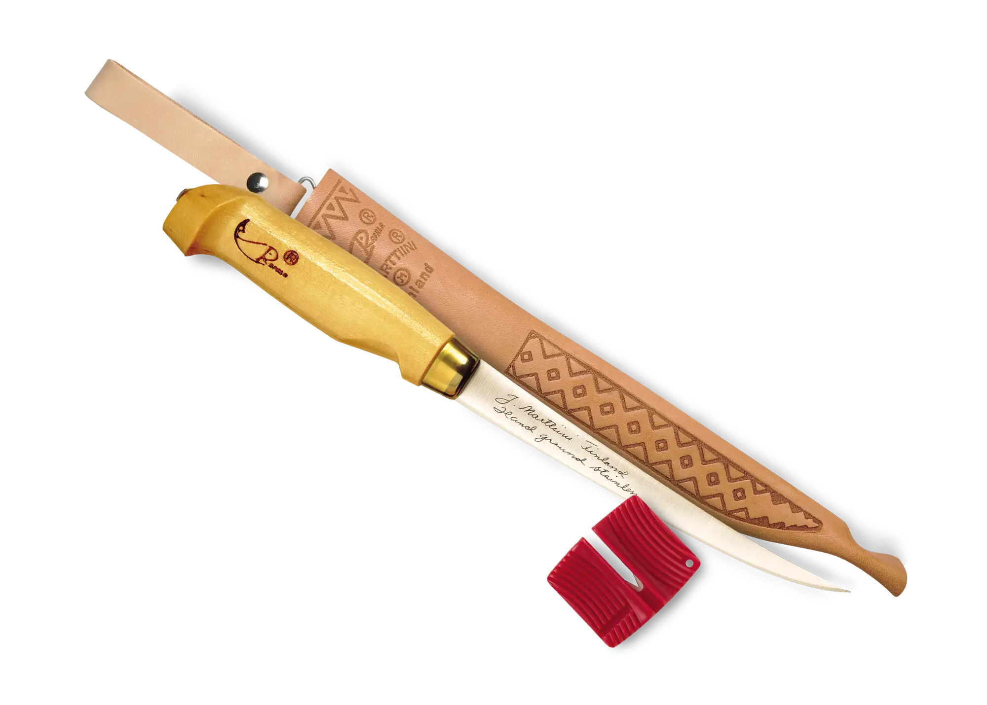 Wooden Handled Knife with Sheath