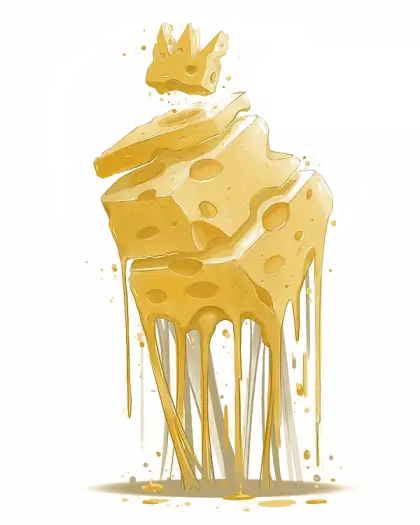 Melting Cheese with Crown