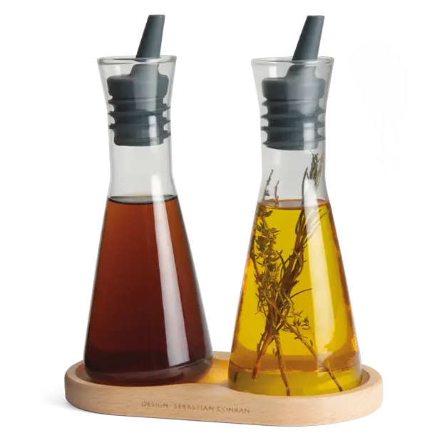 Glass Oil and Vinegar Bottles