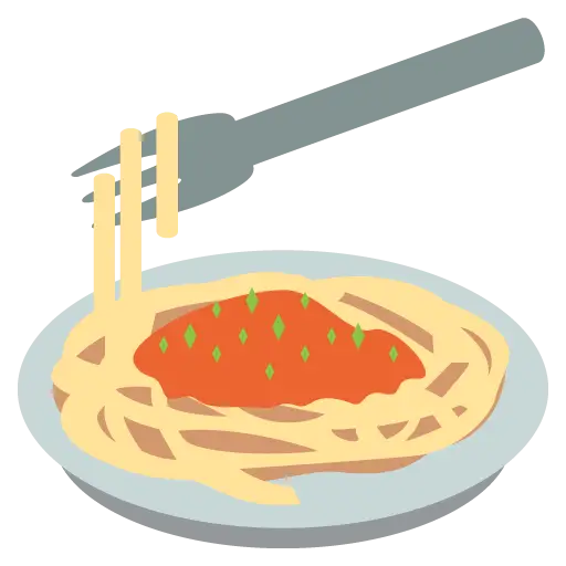Plate of Spaghetti with Tomato Sauce