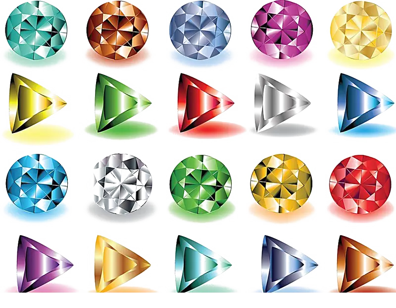 Colorful Gemstones Collection